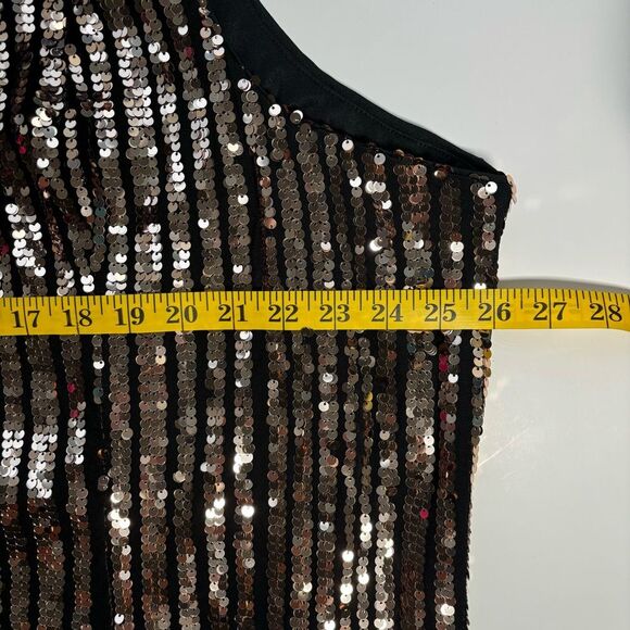 Torrid Sequin Trapeze A-Line Dress - Champagne Metallic - Size 4 - Picture 8 of 11